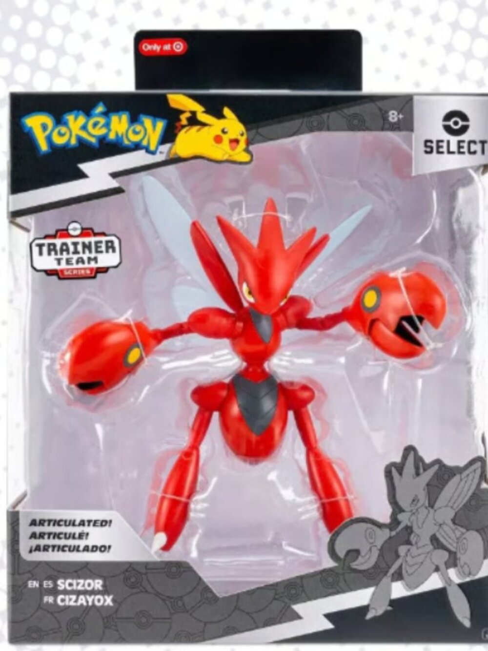 New & Sealed Pokémon Select Series Scizor Articulated Six-Inch Action Figure